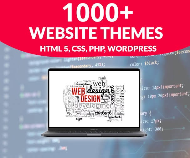 1000+ Website Themes HTML 5, CSS, PHP, WordPress Bundle